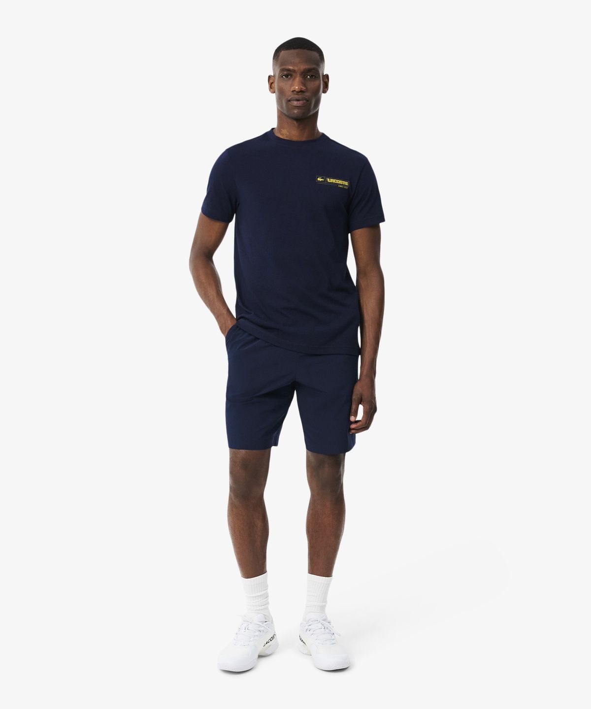 라코스테(LACOSTE) 남성 트레이닝 기본 쇼츠 GH7452-56N 166