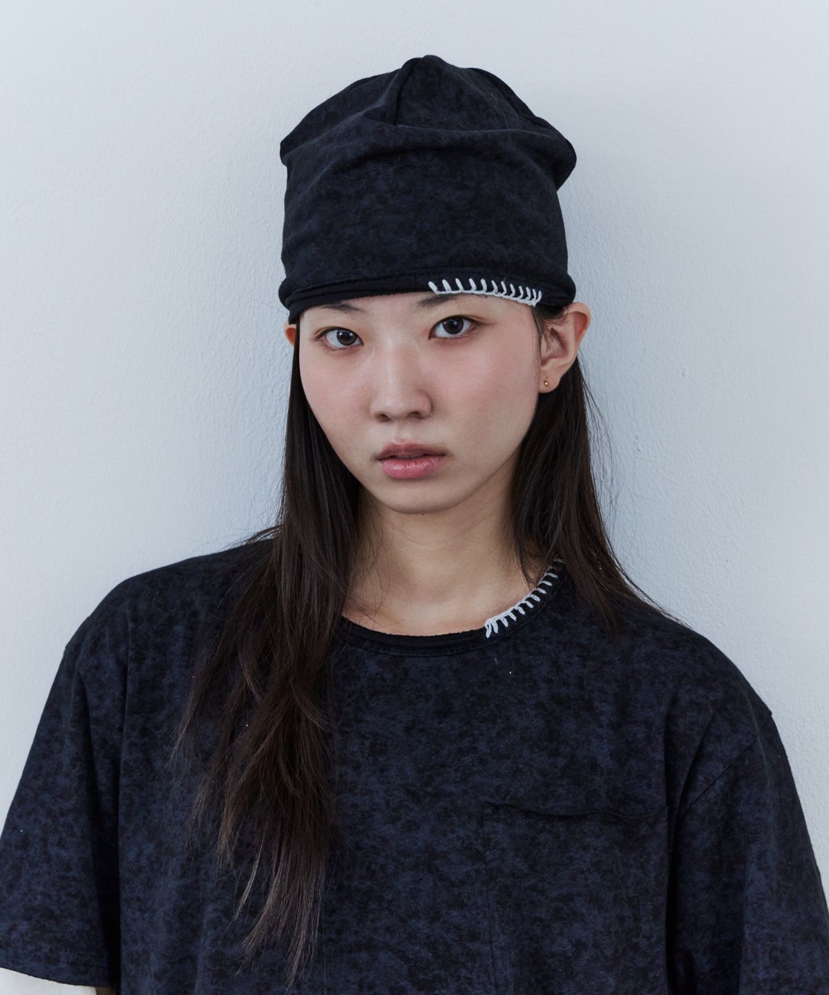 노쿨러스(NOSCOULEURS) UL COTTON BEANIE 03 BLACK