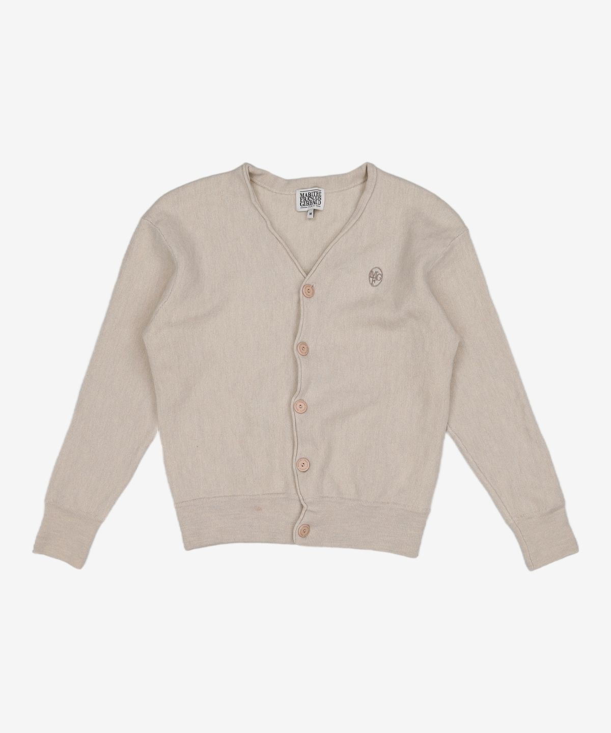 마리떼 프랑소와 저버(MARITHÉ + FRANҪOIS GIRBAUD) V NECK MERINO WOOL CARDIGAN oatmeal M