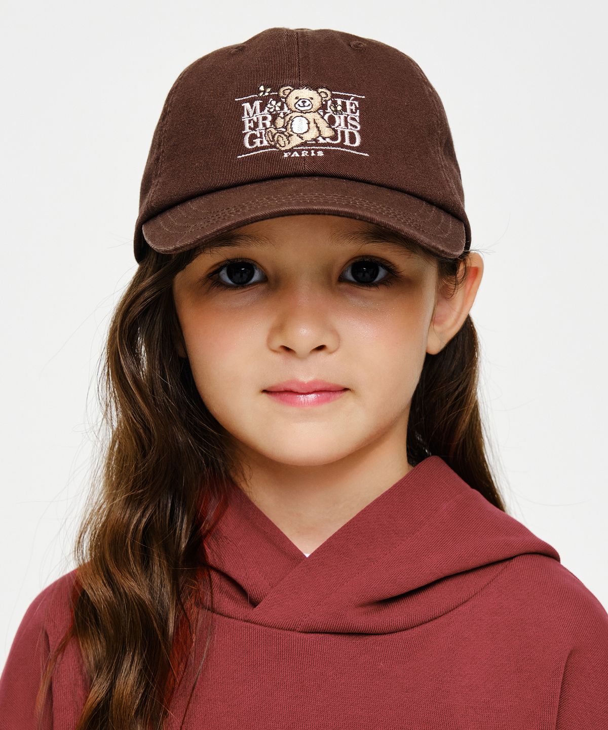 마리떼 키즈(MARITHÉ KIDS) KIDS BEAR CLASSIC LOGO BALL CAP dark brown