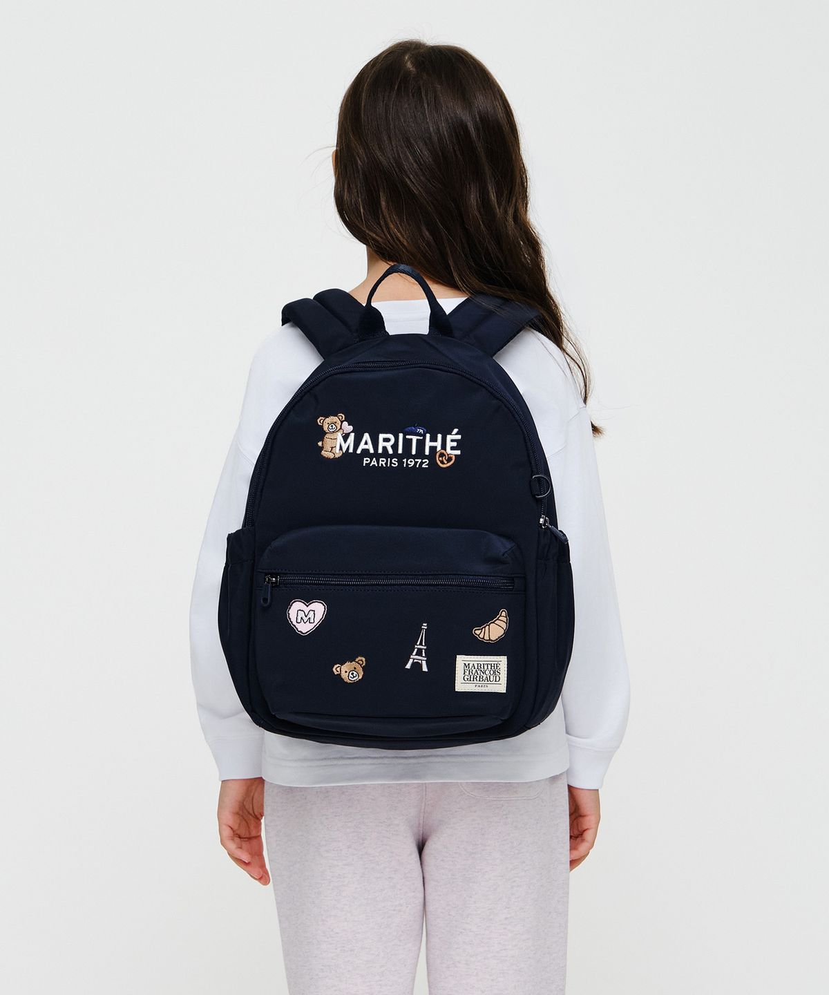 마리떼 키즈(MARITHÉ KIDS) KIDS ALLOVER BEAR WAPPEN BACKPACK navy