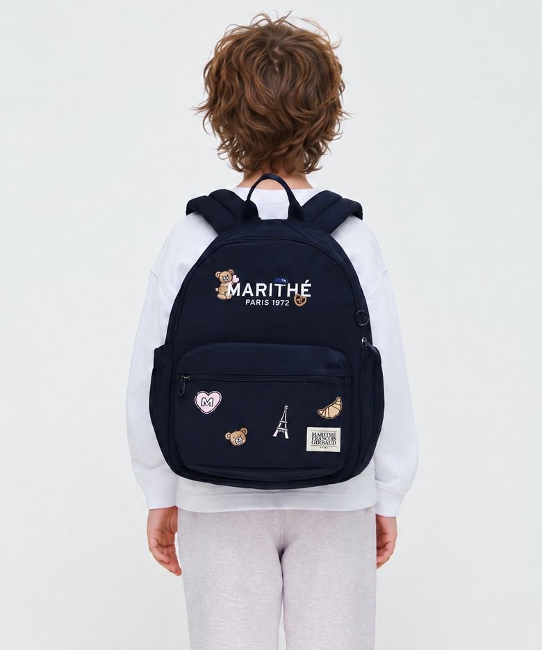 KIDS ALLOVER BEAR WAPPEN BACKPACK navy