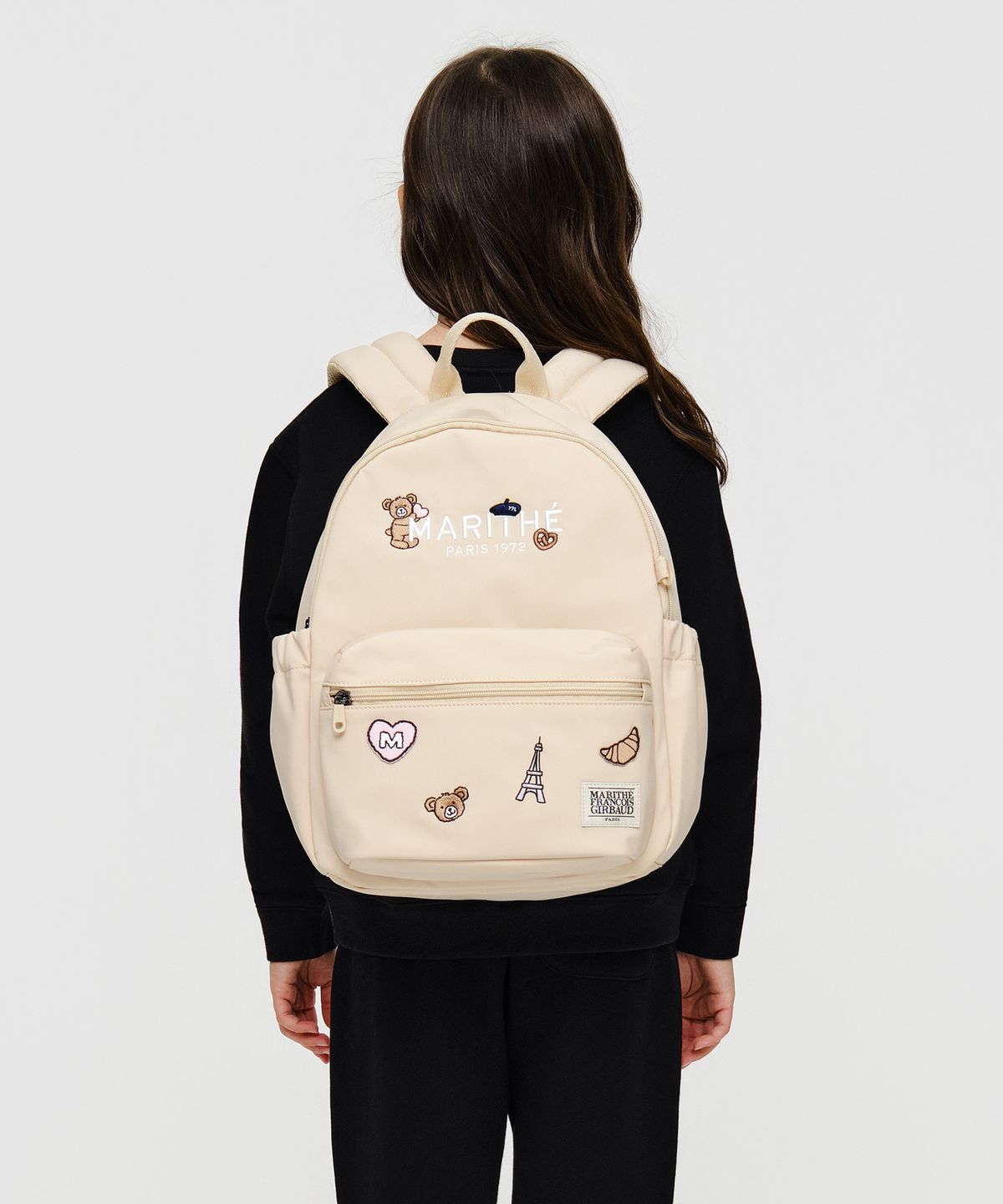 마리떼 키즈(MARITHÉ KIDS) KIDS ALLOVER BEAR WAPPEN BACKPACK beige