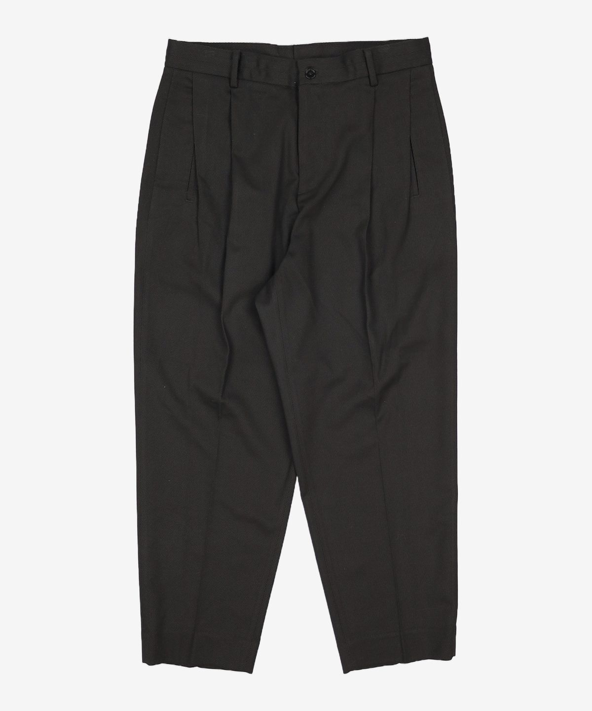 티엔지티(TNGT) BLACK CROP TAPERED FIT HIGH WAIST PANTS TNPA1F333BK 82