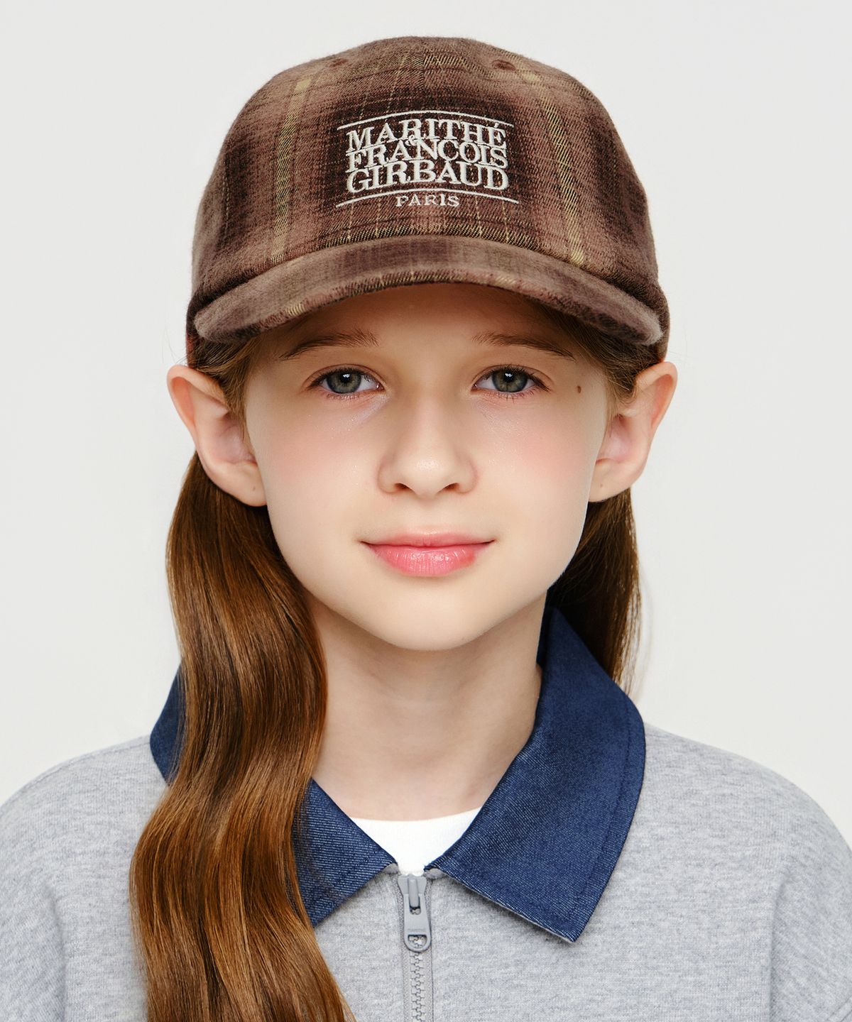 마리떼 키즈(MARITHÉ KIDS) KIDS SMALL CLASSIC LOGO CAP check