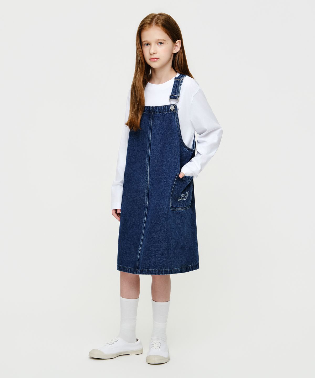 마리떼 키즈(MARITHÉ KIDS) KIDS W OVERALL DENIM SKIRT blue
