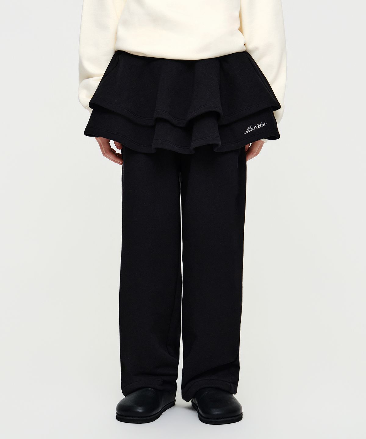 마리떼 키즈(MARITHÉ KIDS) KIDS W RUFFLE SKIRT PANTS black