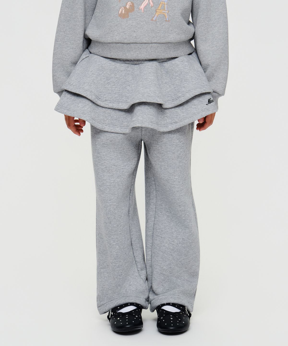 마리떼 키즈(MARITHÉ KIDS) KIDS W RUFFLE SKIRT PANTS heather gray