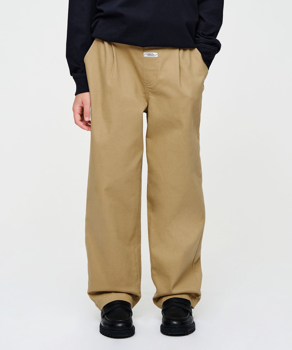 마리떼 키즈(MARITHÉ KIDS) KIDS STRAIGHT COTTON PANTS beige