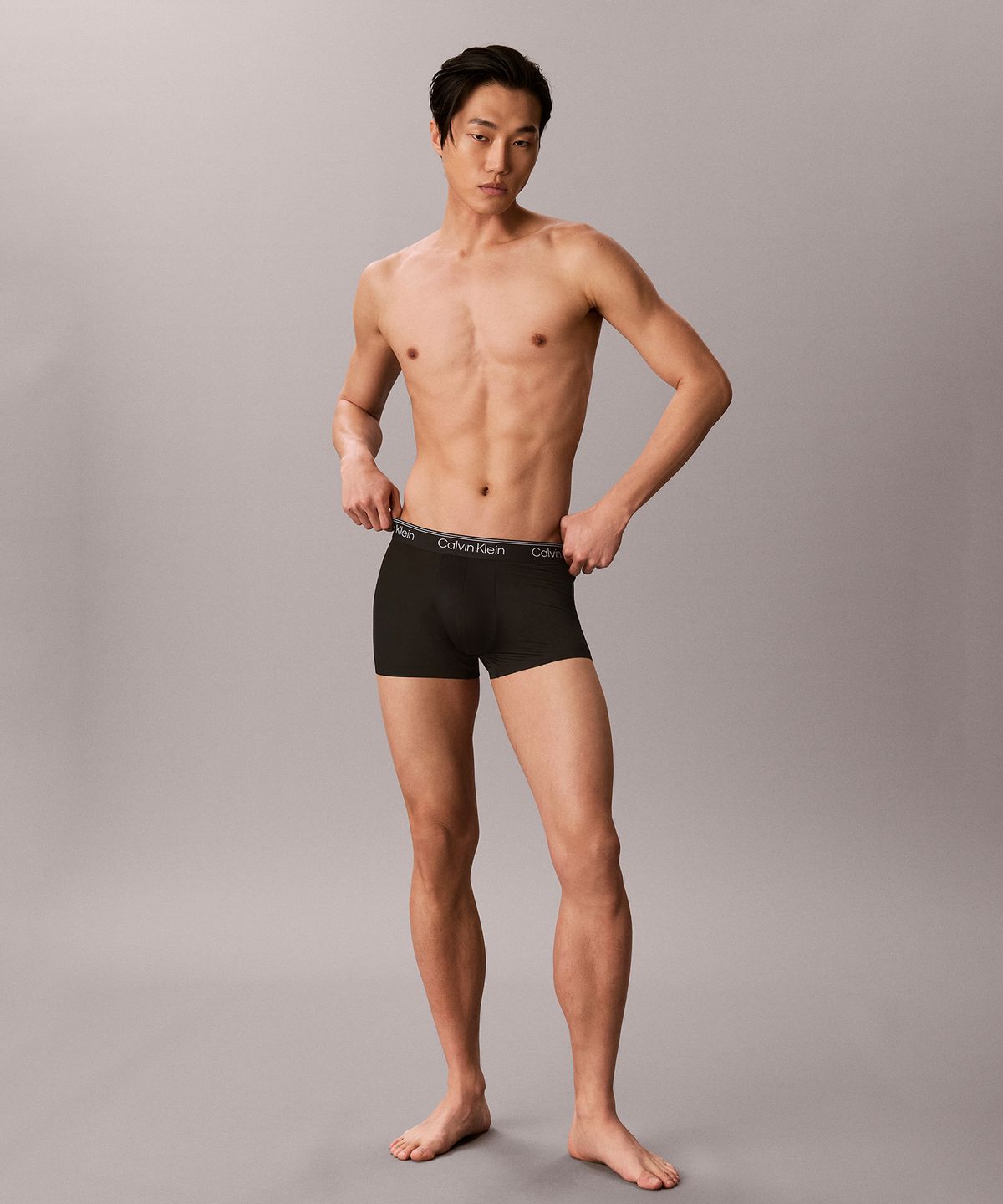 캘빈클라인 언더웨어(CALVIN KLEIN UNDERWEAR) 남성 마이크로 스트레치 쿨링 로우 라이즈 트렁크_NB4695UB1
