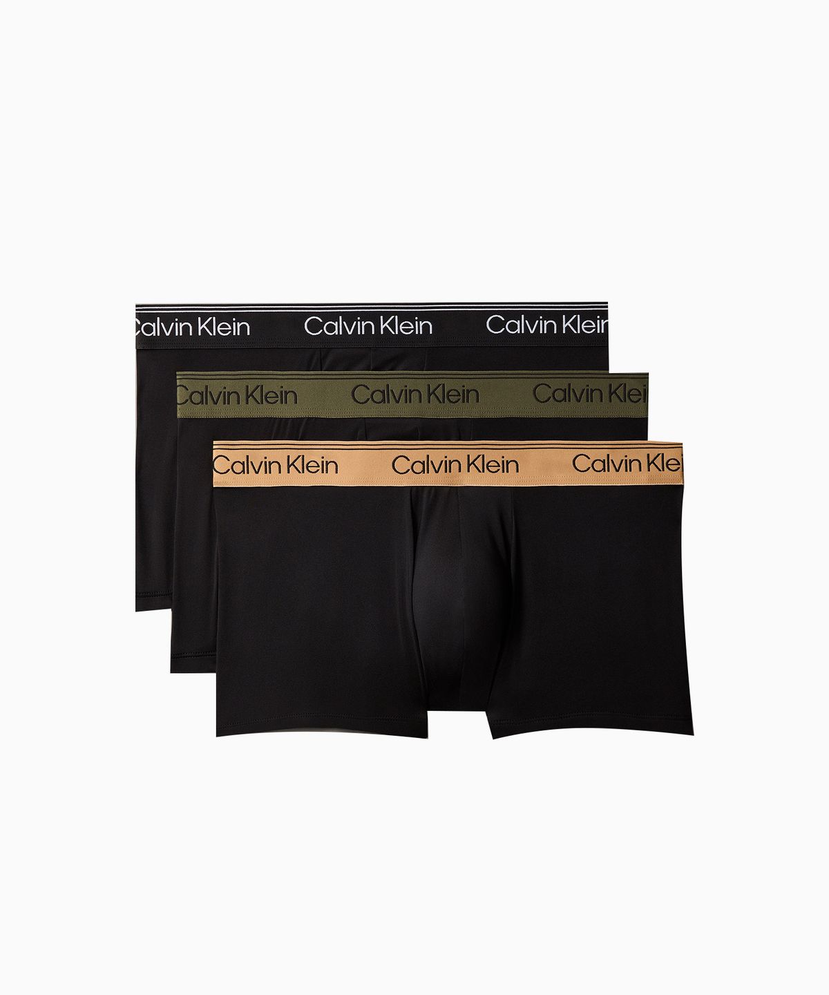 캘빈클라인 언더웨어(CALVIN KLEIN UNDERWEAR) 남성 마이크로 스트레치 로우 라이즈 트렁크 3PK_NB4409HUE