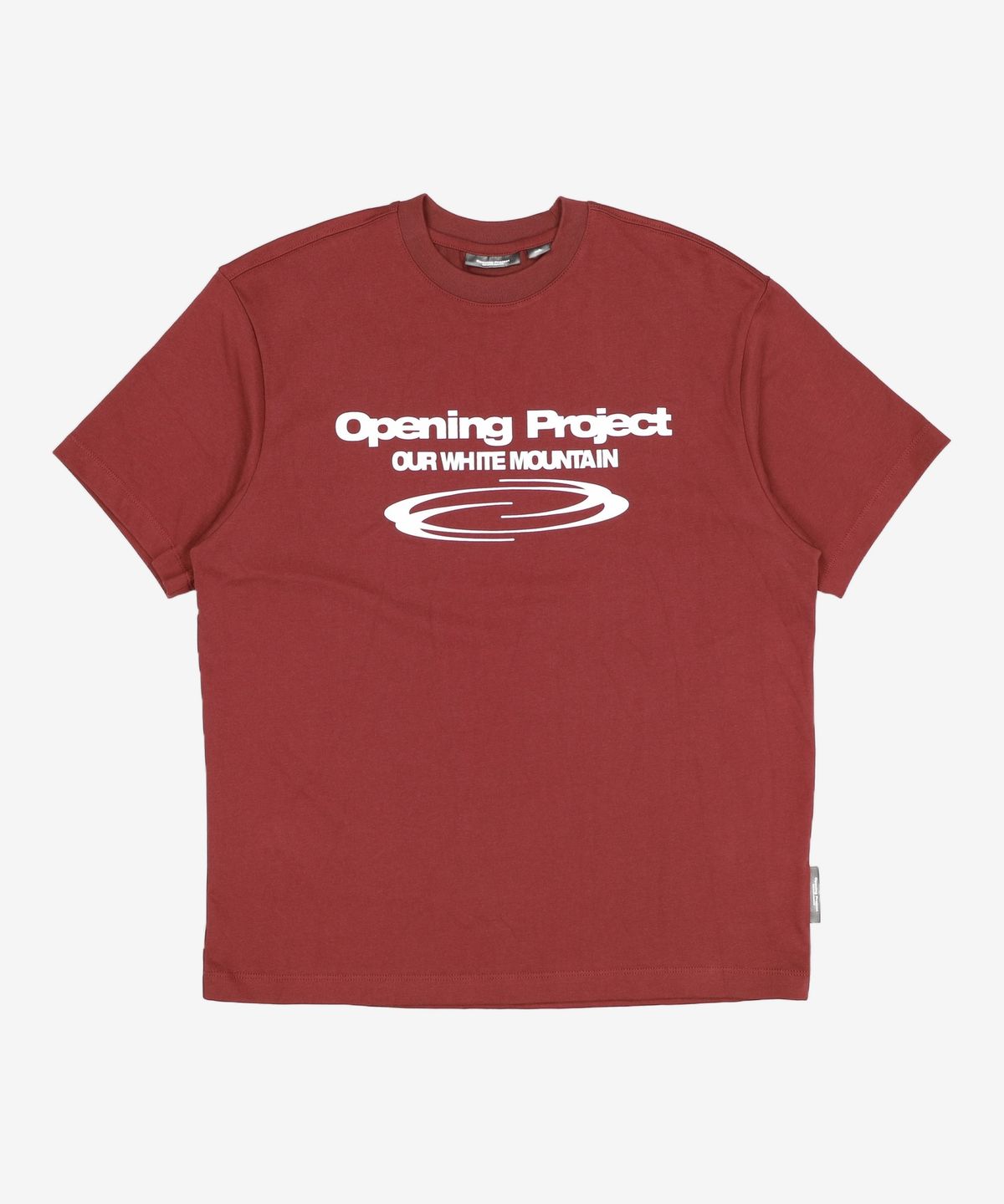 오프닝프로젝트(OPENING PROJECT) Identity T Shirt - Burgundy 1