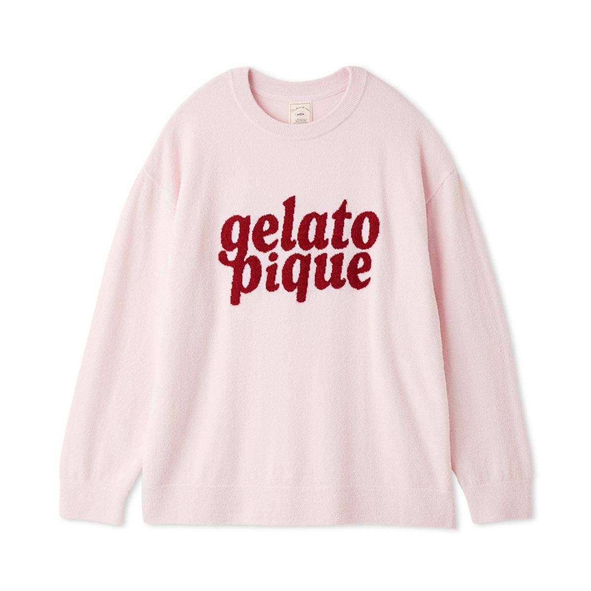 젤라또 피케(GELATO PIQUE) SMOOTHIE 로고 자카드 롱 슬리브 풀오버 PWNT264022