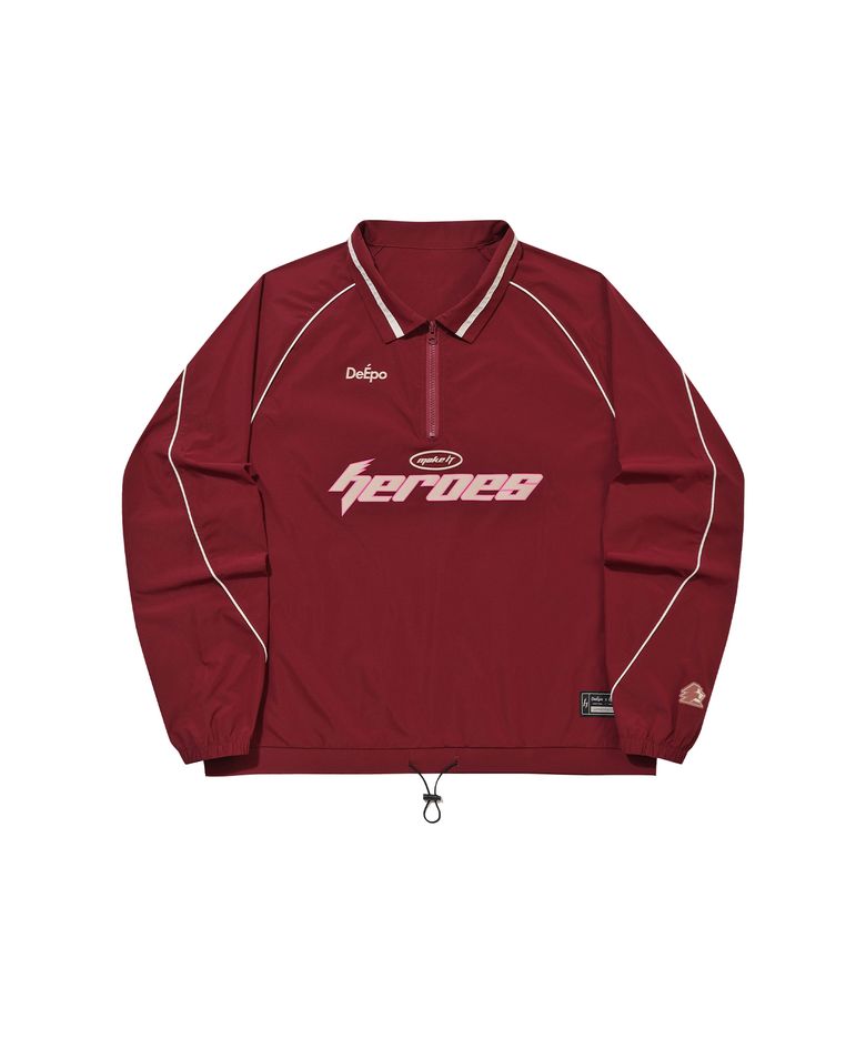 DeÉpo26 키움히어로즈 트랙 스웻셔츠(BURGUNDY)