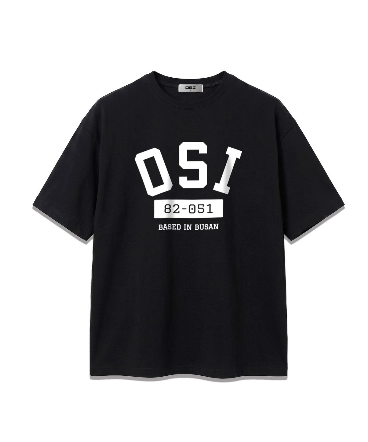 오에스아이(OSI) 오버핏 반소매 티셔츠 OSI아치로고