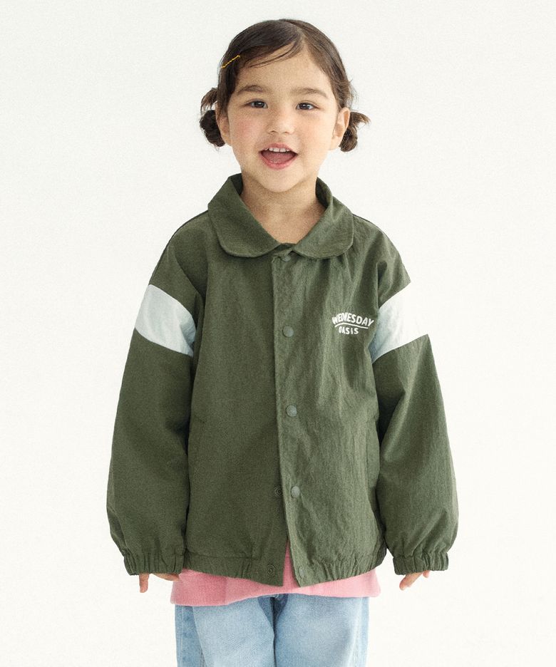 [Kids]몬토이 자수 카라 점퍼_KHAKI(WKB6OT03)
