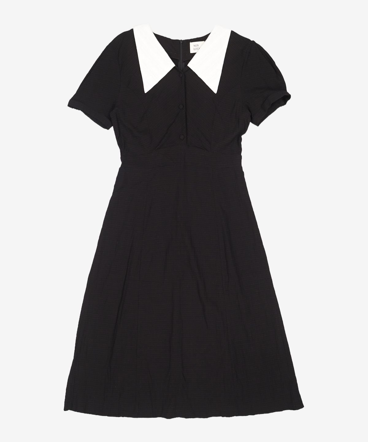 논로컬(NONLOCAL) Flat Collar Flare Dress 2 Color S