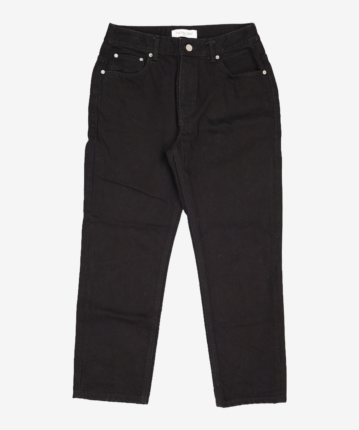 페이탈리즘(FATALISM) #0218 Black straight crop jean 46