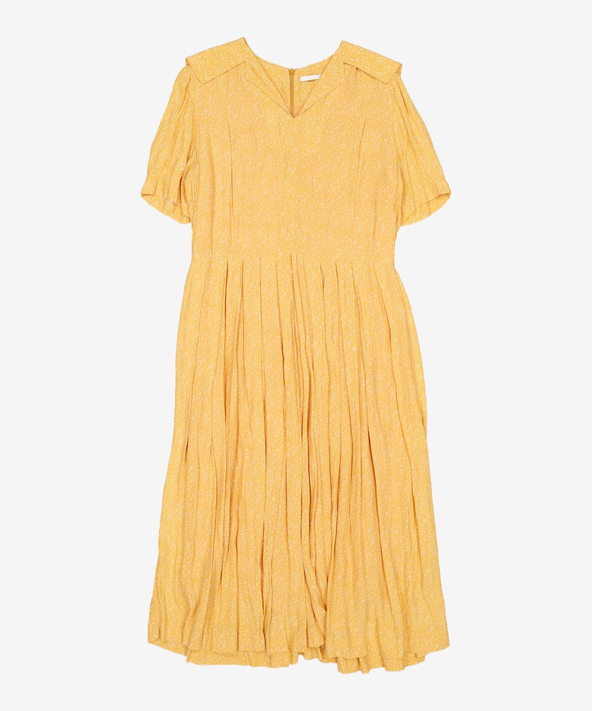 비뮤즈맨션(BEMUSE MANSION) Sailor collar tuck dress - Orange Flower FREE
