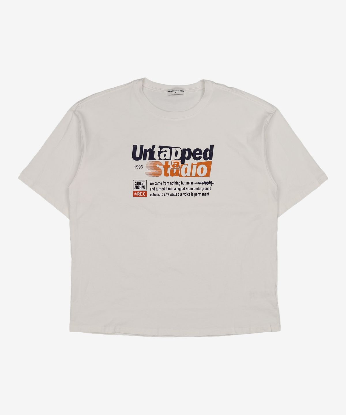 언탭트 스튜디오(UNTAPPED STUDIO) 퓨어코튼 빅 오버핏 20수 반팔 티셔츠 2 COLOR XL