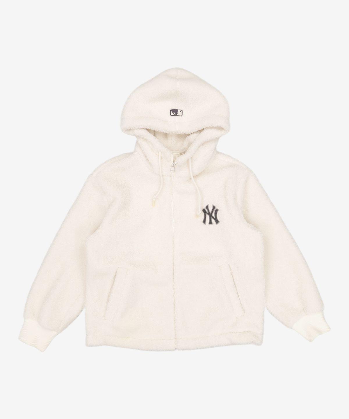 엠엘비(MLB) LIKE ICE 후드 후리스 점퍼 NY (Ivory) S