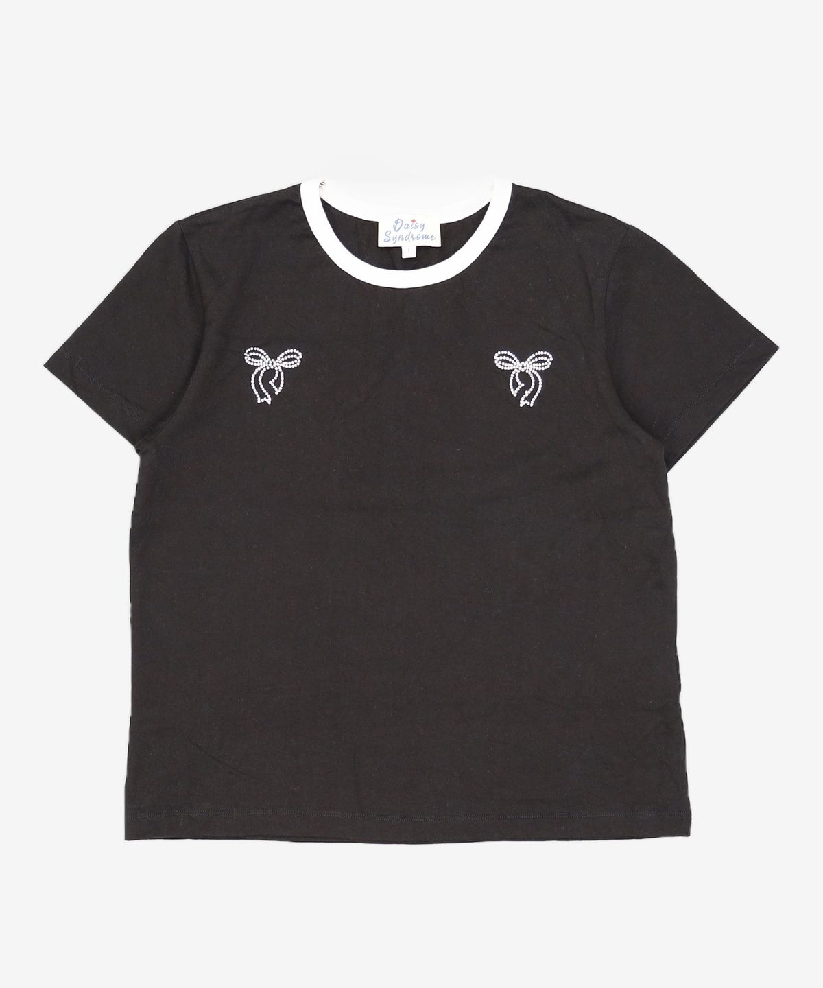 데이지신드롬(DAISY SYNDROME) DAISY RIBBON T-SHIRTS / Black 1