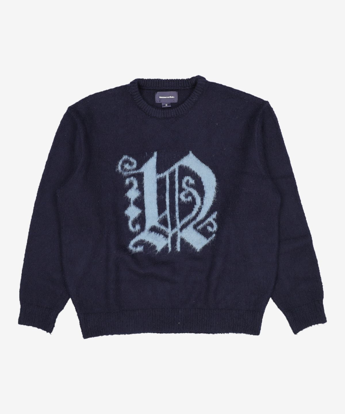 디스이즈네버댓(THISISNEVERTHAT) (FW21) Fortuna N-Logo Sweater Navy S