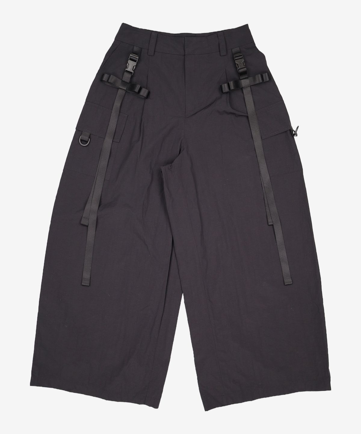 파쿠아(PAKUA) RIBBON BUCKLE CARGO PANTS_BLACK M