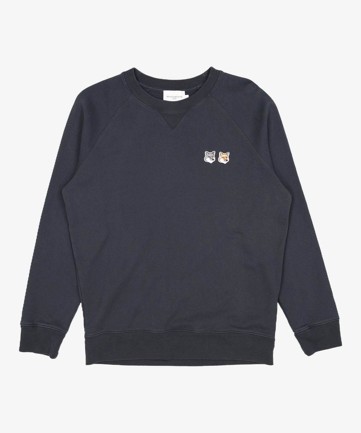 메종 키츠네(MAISON KITSUNE) 더블 폭스헤드 스웨트셔츠 FM00358KM0002 P195 BLACK L