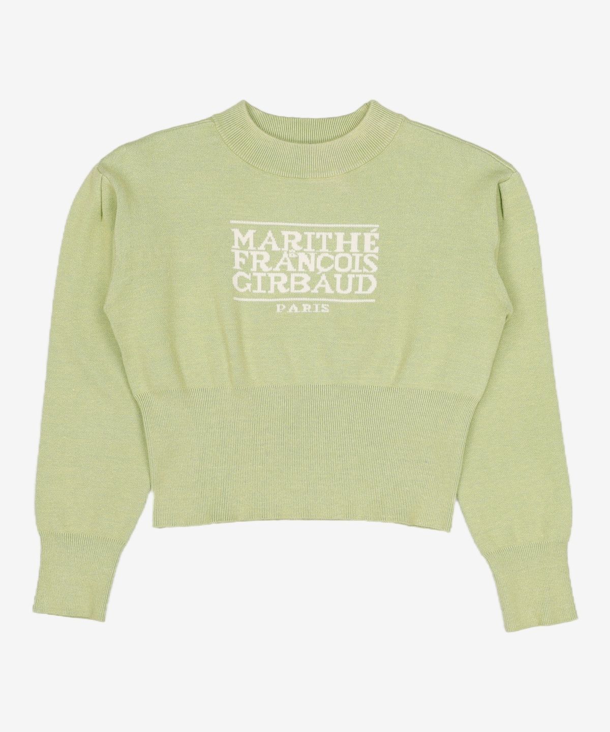마리떼 프랑소와 저버(MARITHÉ + FRANҪOIS GIRBAUD) W CLASSIC LOGO CROP KNIT green S