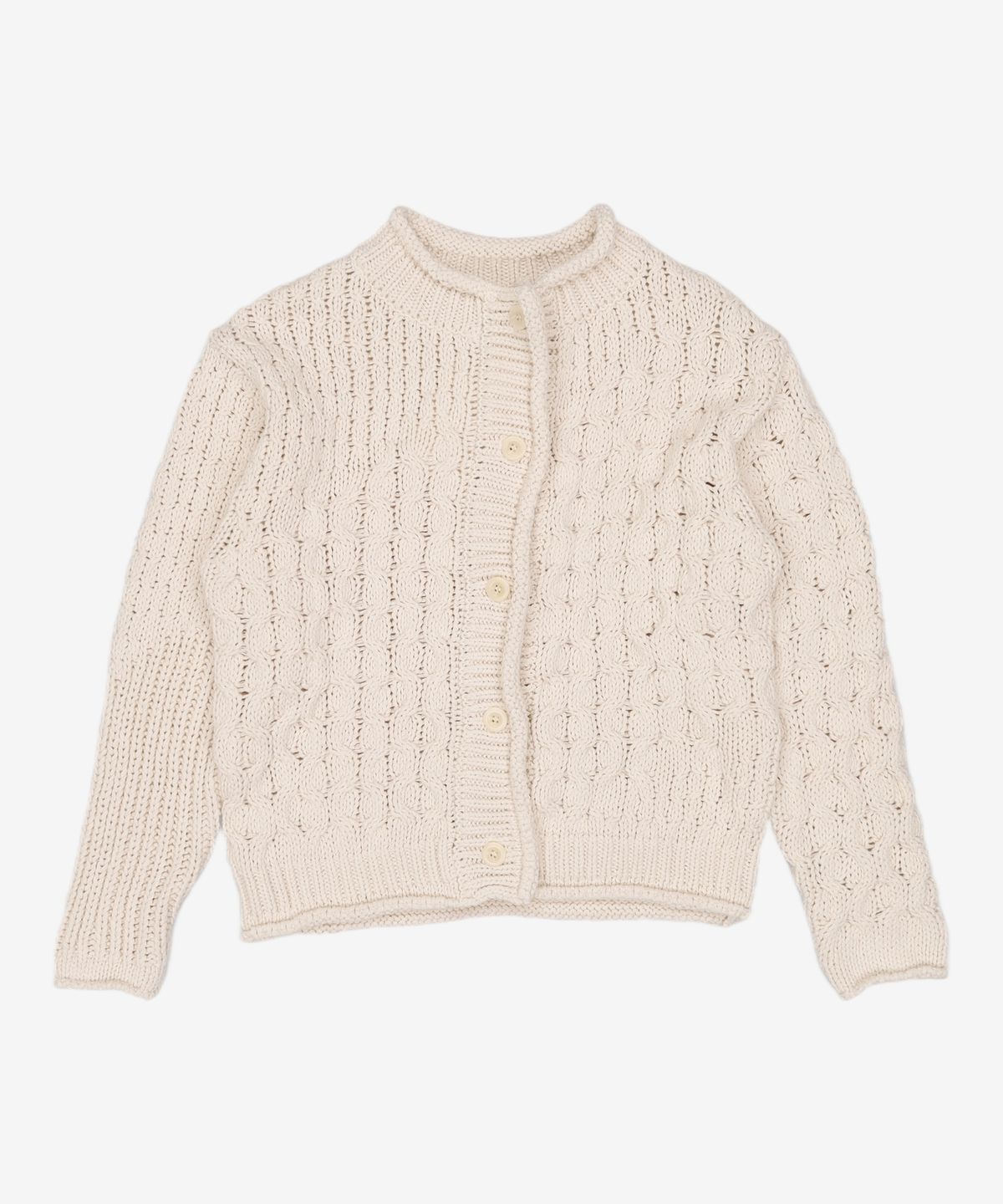 다이애그널(DIAGONAL) CABLE OVER CARDIGAN (ivory) XL