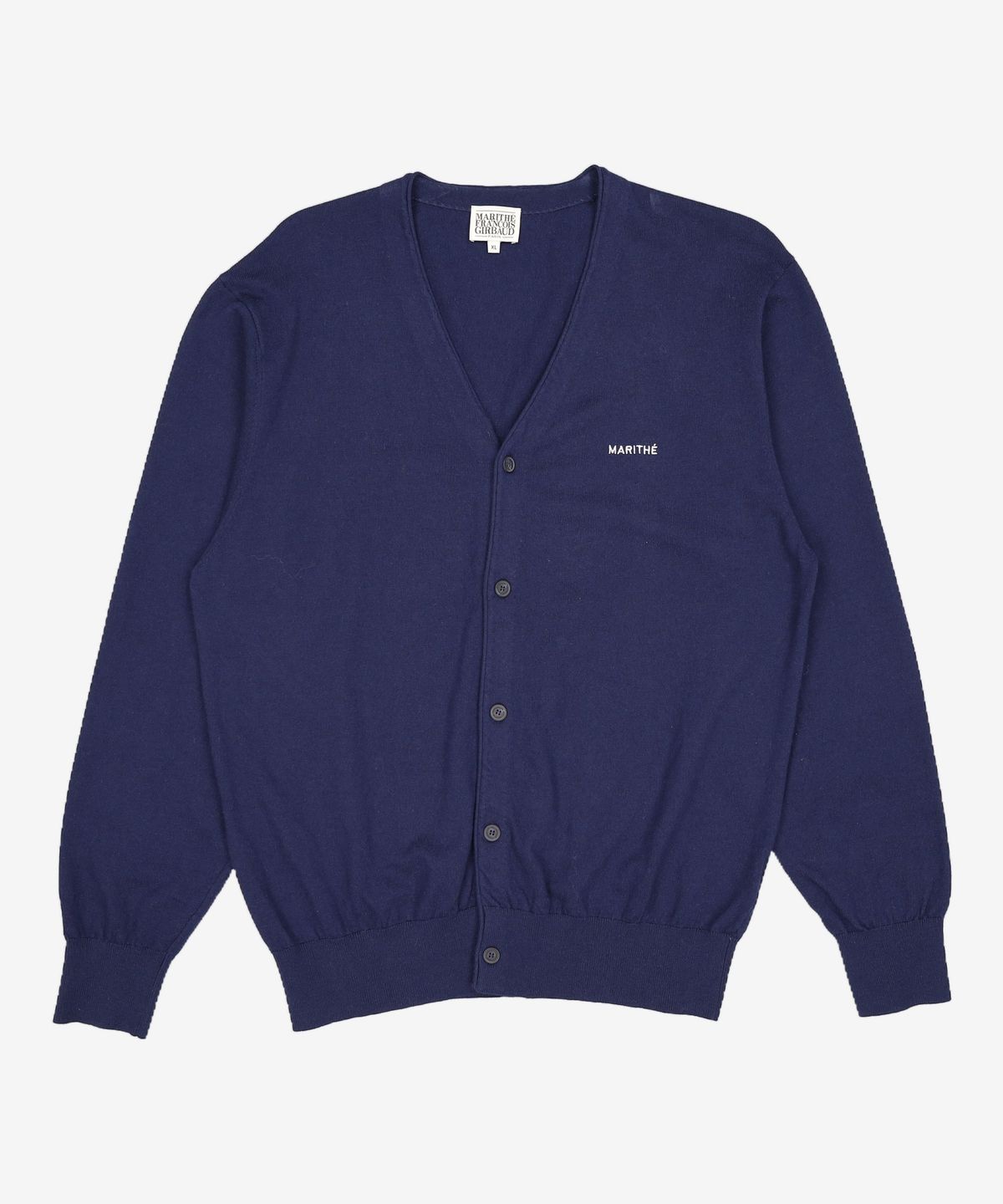 마리떼 프랑소와 저버(MARITHÉ + FRANҪOIS GIRBAUD) BASIC V NECK CARDIGAN navy XL