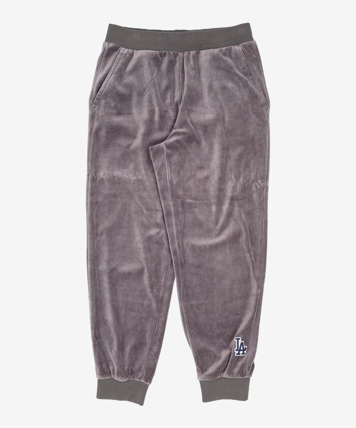 엠엘비(MLB) 베이직 스몰로고 벨벳 조거팬츠 LA (Charcoal Grey) S
