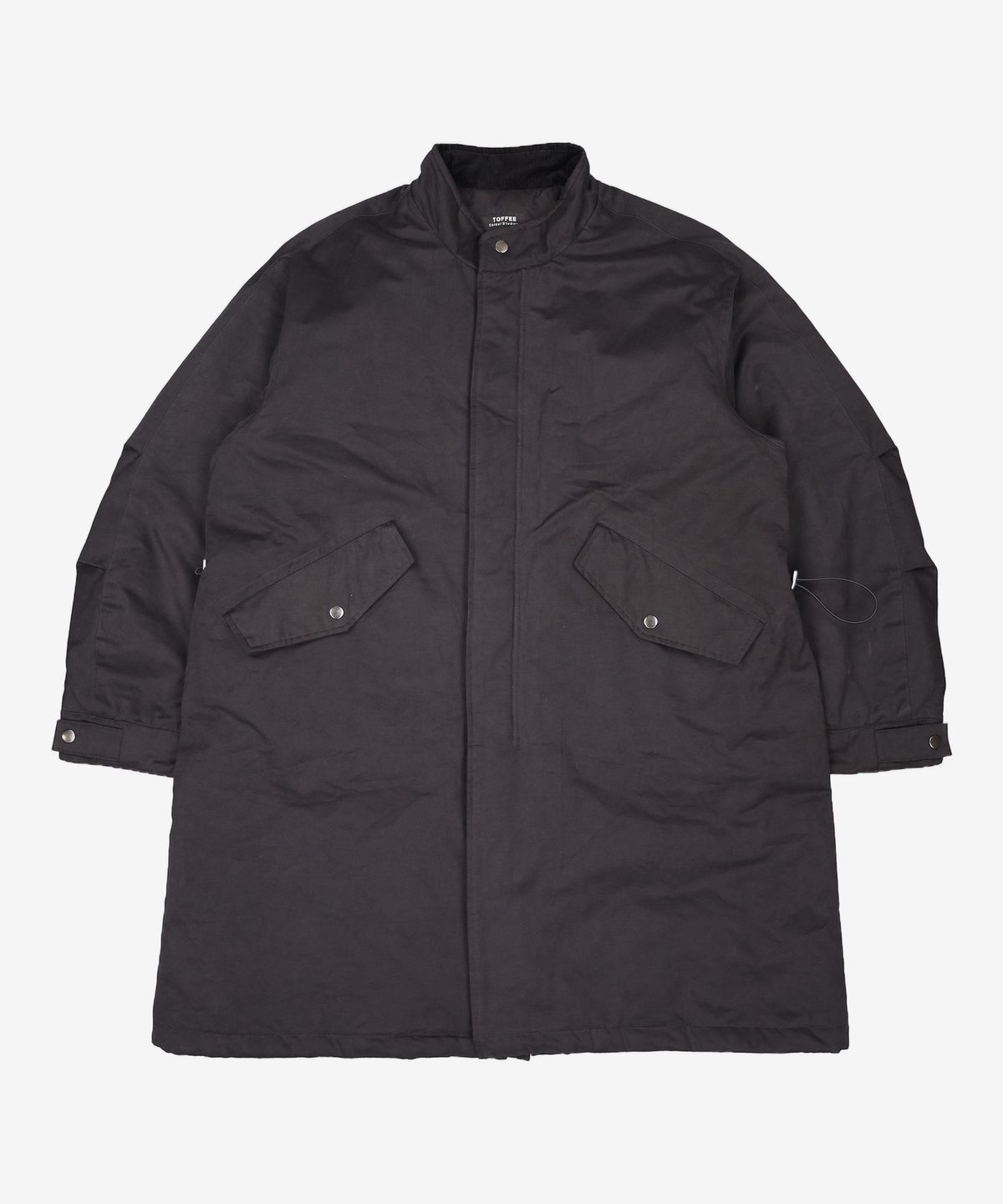 토피(TOFFEE) 오버핏 클래식 롱 파카 (BLACK) M