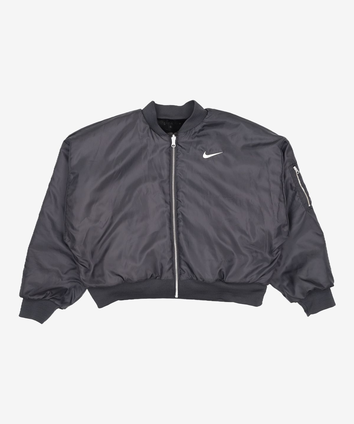 나이키(NIKE) 스포츠웨어 리버서블 인조 퍼 봄버 재킷 W - 블랙:코코넛 밀크 / FB8693-010 M