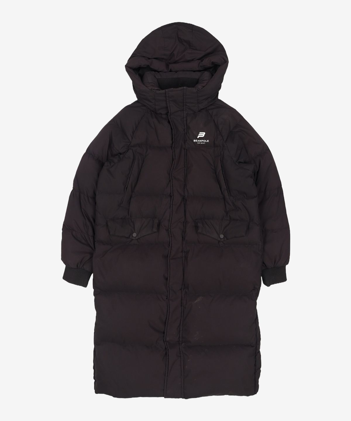 빈폴 스포츠(BEANPOLE SPORT) [빈폴 스포츠] 블랙 여성 B.Bench 105 덕다운 벤치다운 롱패딩 (BO8738E015) 90