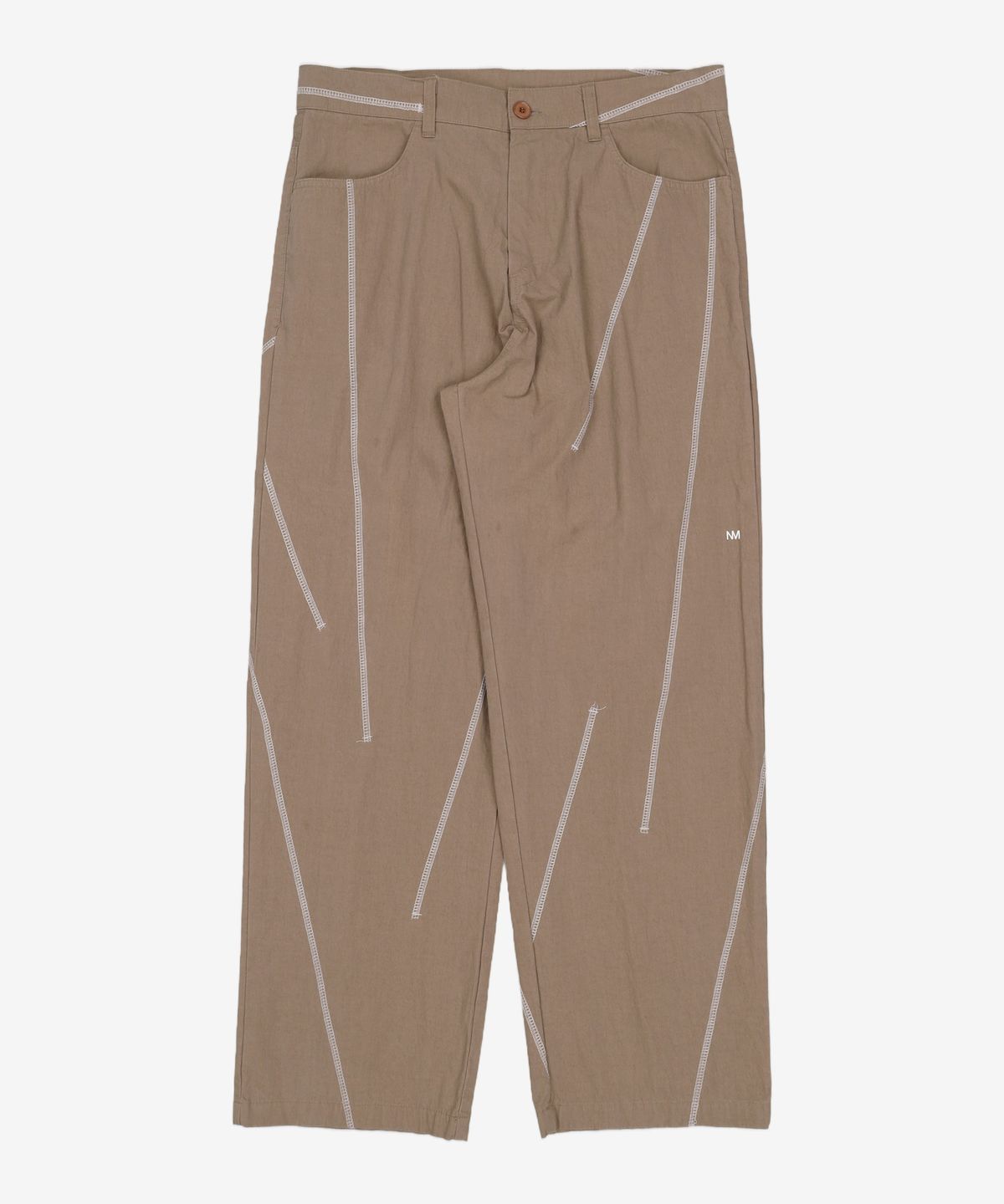 노매뉴얼(NOMANUAL) S.L PANTS - WARM GRAY 100
