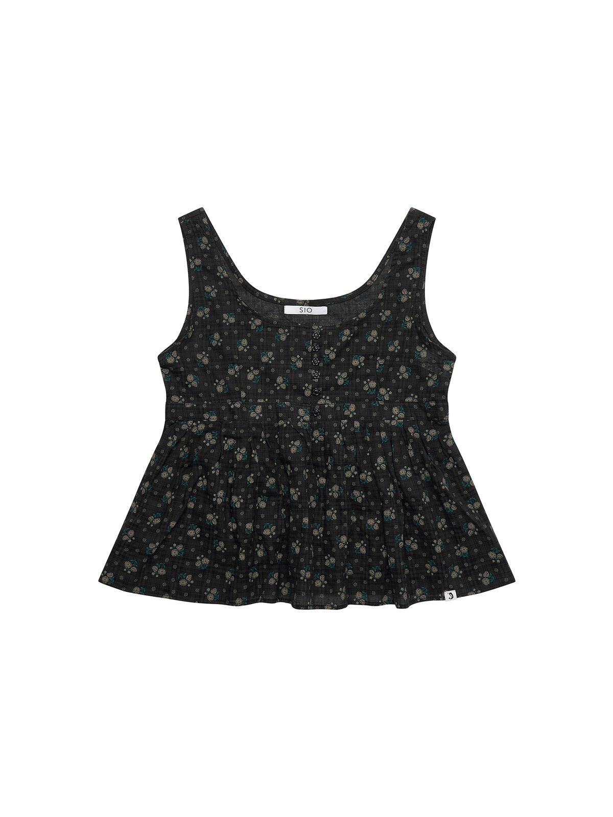 시오(SIO) POSY SLEEVELESS BLOUSE [BLACK]