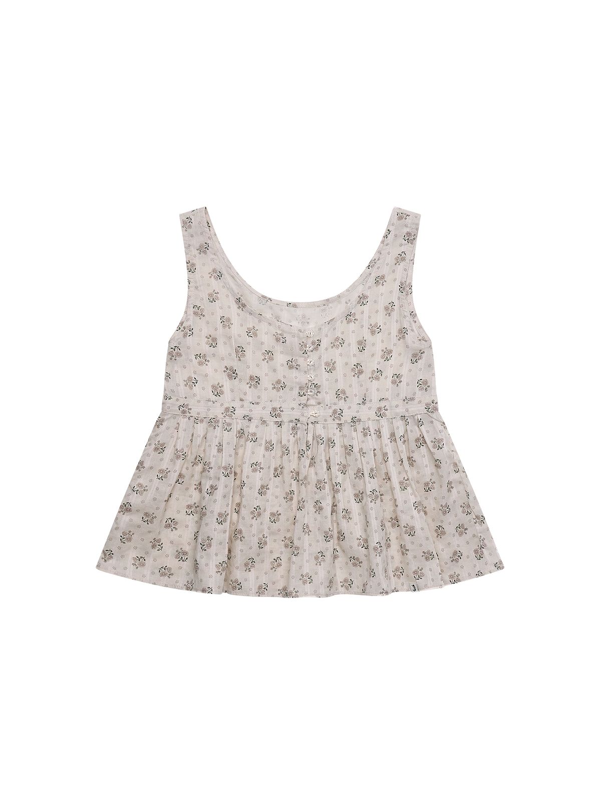 시오(SIO) POSY SLEEVELESS BLOUSE [BEIGE]