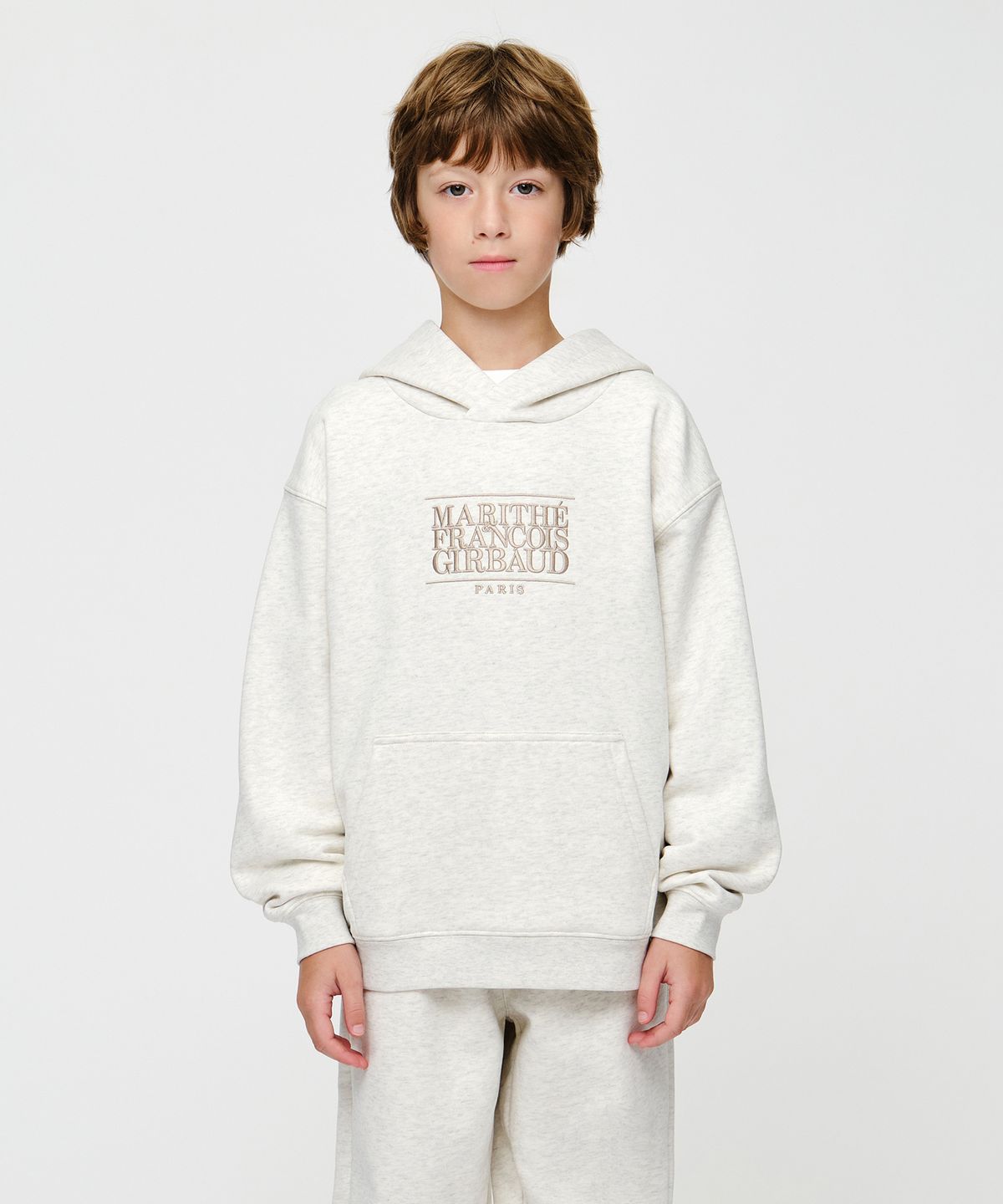 마리떼 키즈(MARITHÉ KIDS) KIDS CLASSIC LOGO HOODIE oatmeal