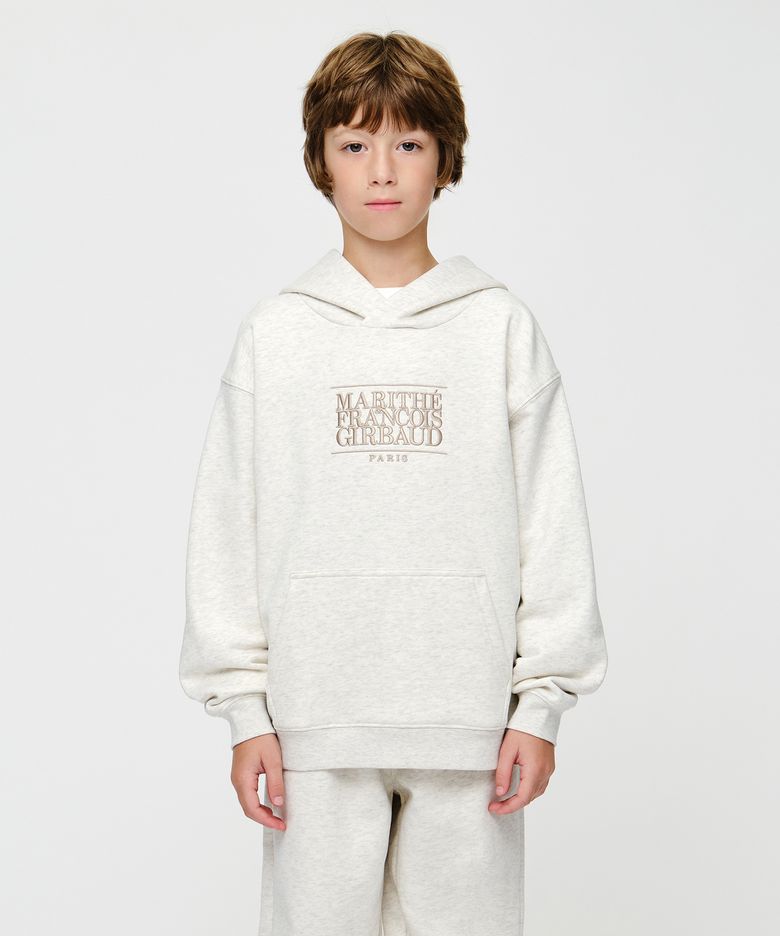 KIDS CLASSIC LOGO HOODIE oatmeal
