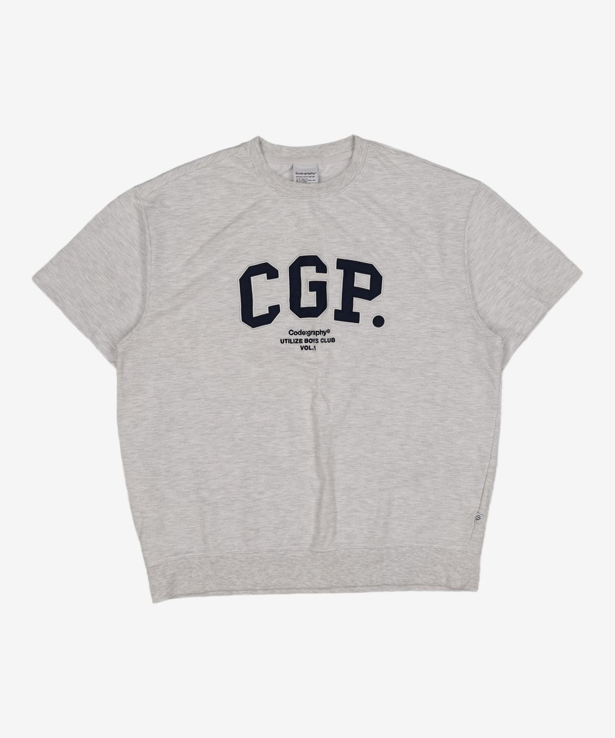 코드그라피(CGP) CGP 아치 로고 반팔 크루넥_그레이 L