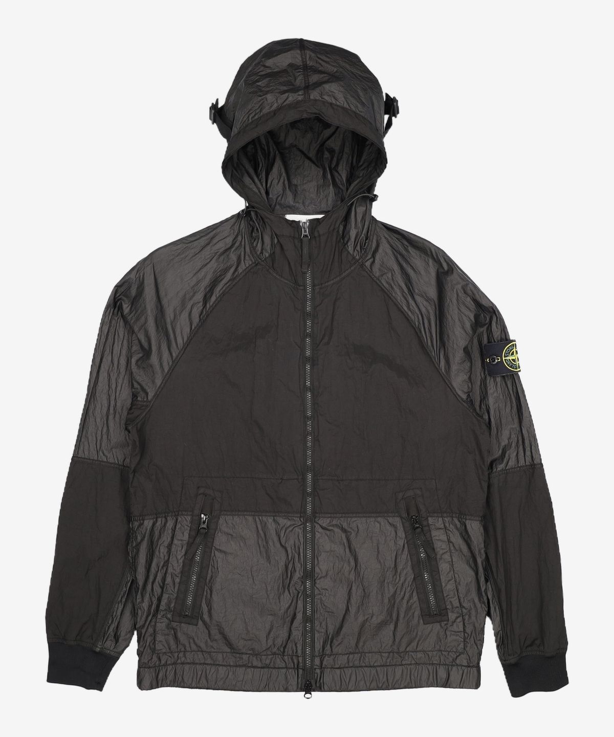 스톤아일랜드(STONE ISLAND) 나일론 후드 재킷 - 블랙 / 801542020V0029 M
