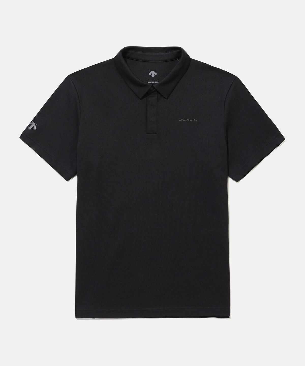 데상트(DESCENTE) 남성 레이온 폴로 반팔 티셔츠 블랙 SR321DPS72