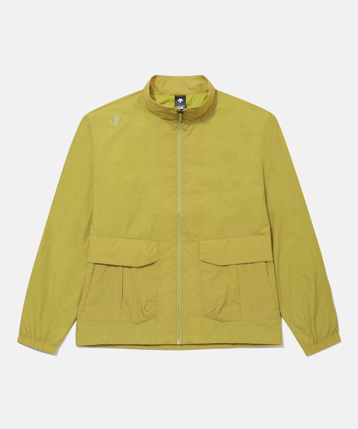 데상트(DESCENTE) 남성 레인블락 안감형 스탠드넥 자켓 라임 SR321DJK83