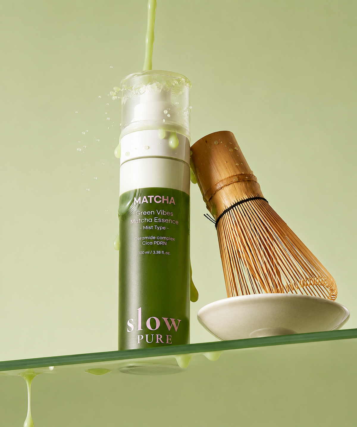 슬로우퓨어(SLOWPURE) 그린바이브 말차에센스 미스트 100ml