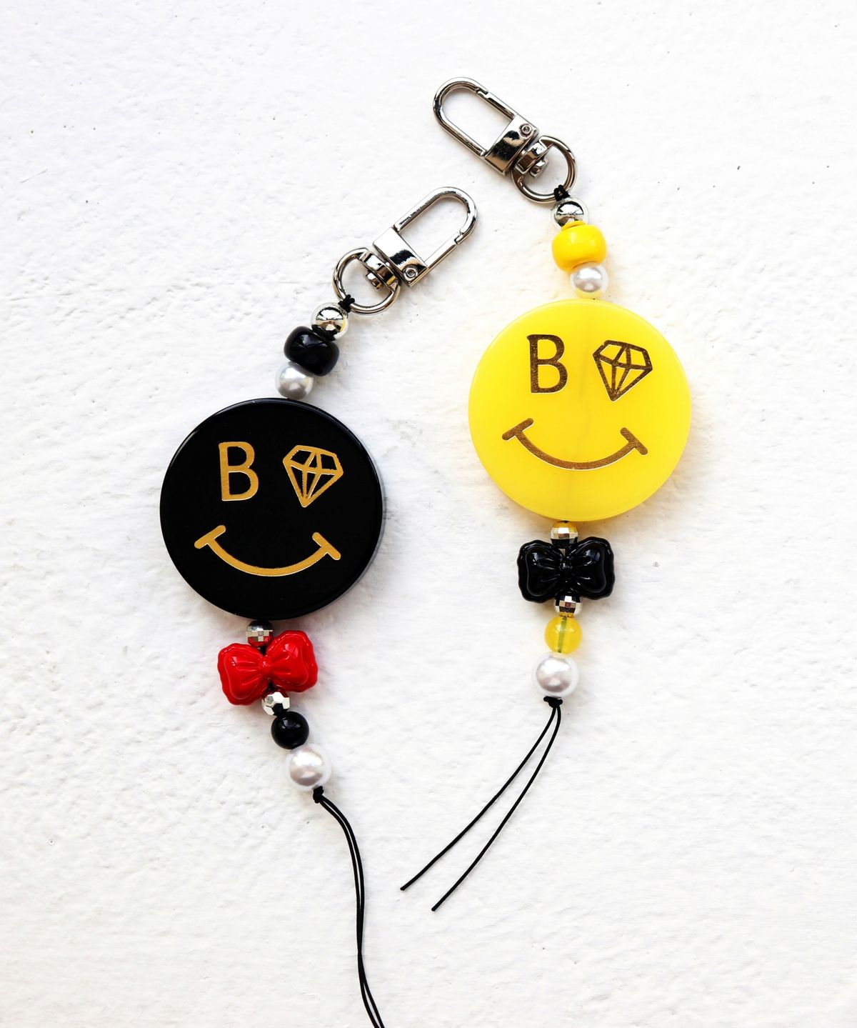 봉보(BONBEAU) Gentle smile key ring 젠틀 스마일 가방 핸드폰 스트랩 키링
