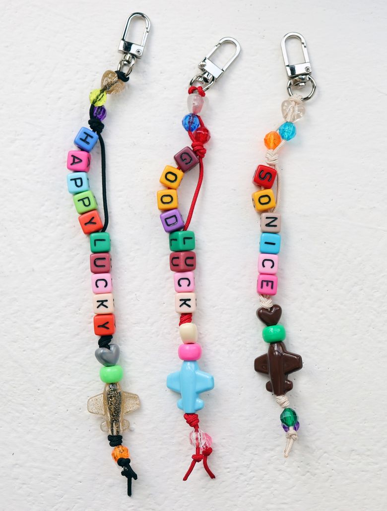 Custom color initial key ring 커스텀 컬러 큐브 이니셜 가방 핸드폰 스트랩 키링