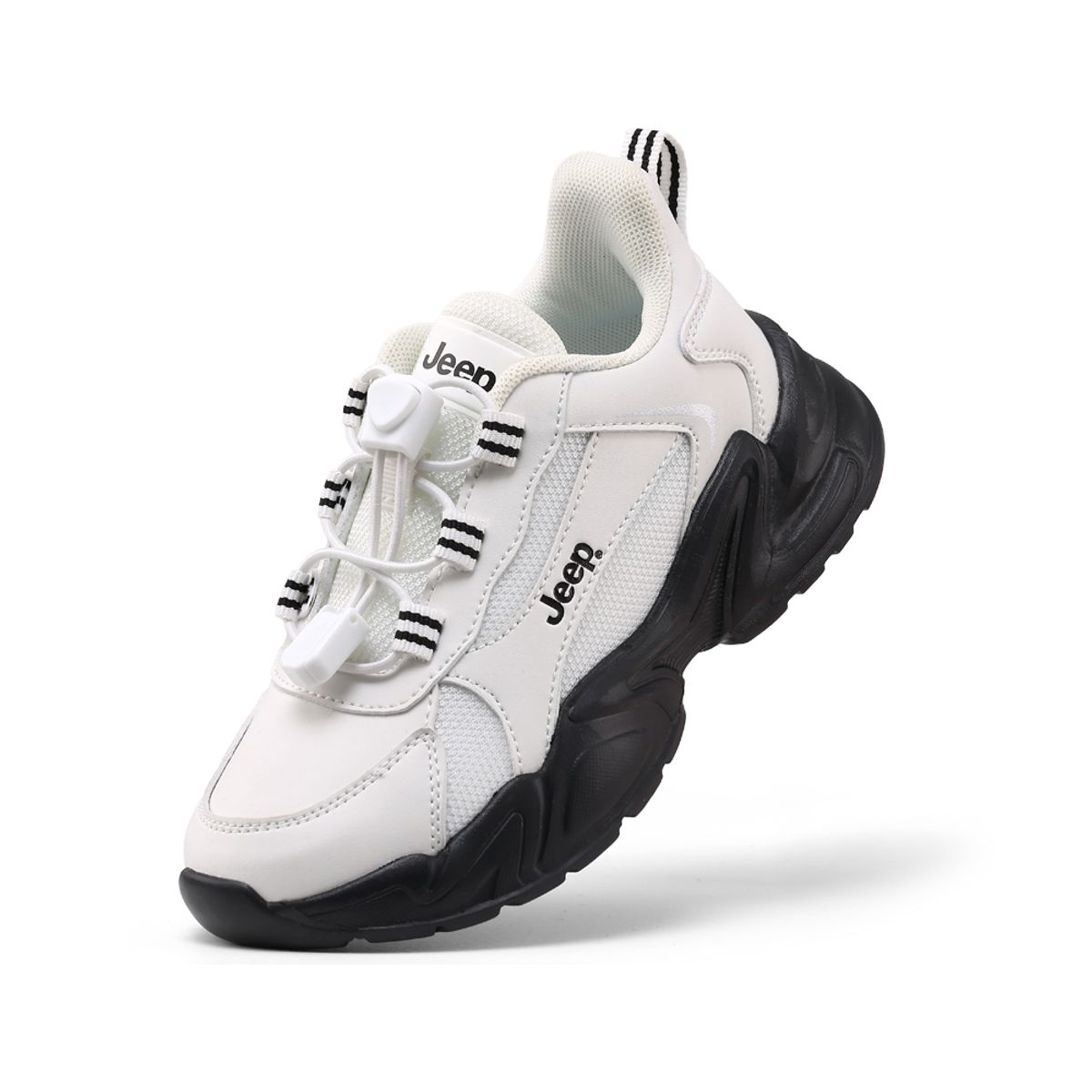 지프 슈즈(JEEP SHOES) 브이마운트2 아동운동화 [화이트&블랙]