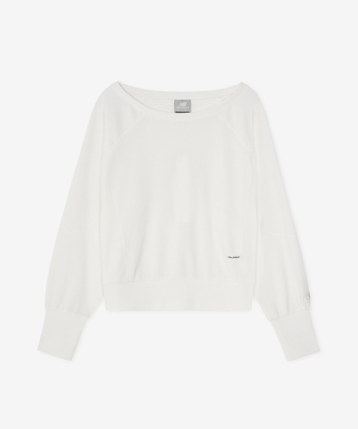 뉴발란스(NEW BALANCE) NBNCG3W112 / WOMEN AIRY 와플 맨투맨 (WHITE)